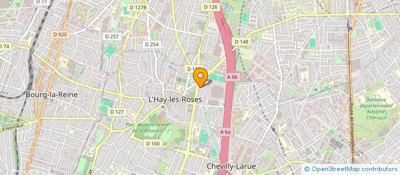 localisation de l'entreprise SCI SAJE  L'HAY-LES-ROSES