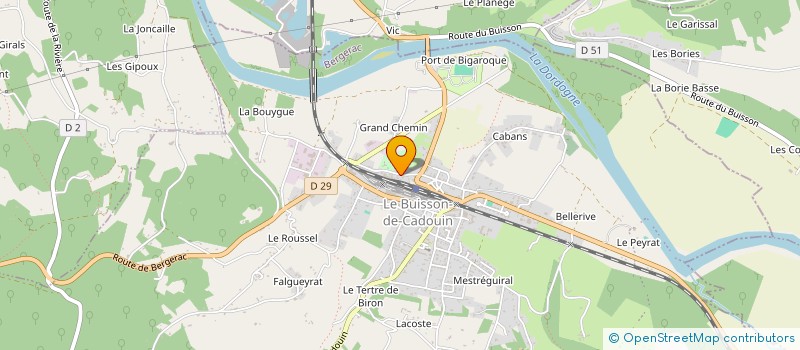 localisation de l'entreprise SCI SAJE  LE BUISSON-DE-CADOUIN