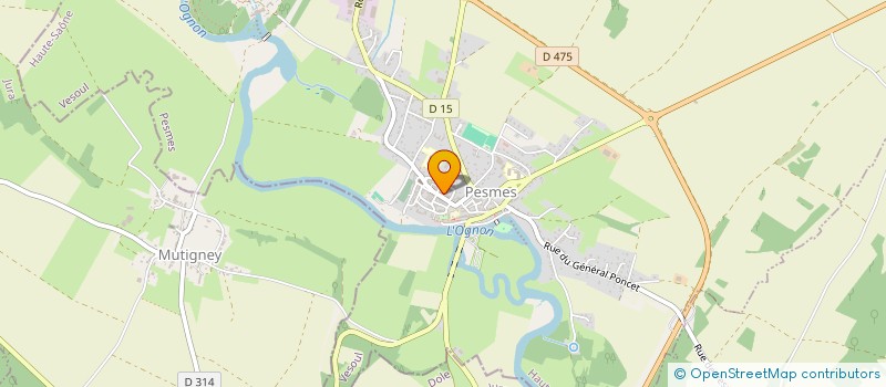 localisation de l'entreprise SCI SAJE  SAUVIGNEY-LES-PESMES