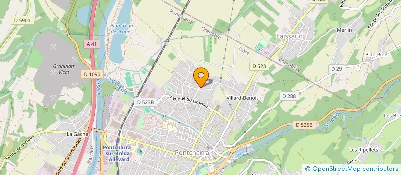 localisation de l'entreprise SCI SAJEANNE  PONTCHARRA