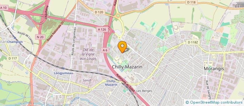 localisation de l'entreprise SCI SAJENIE à CHILLY-MAZARIN