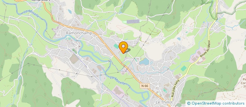 localisation de l'entreprise SCI SAJENSIE  RAMONCHAMP