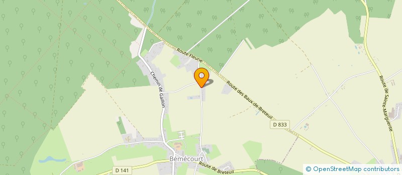 localisation de l'entreprise SCI SAJFG  BEMECOURT