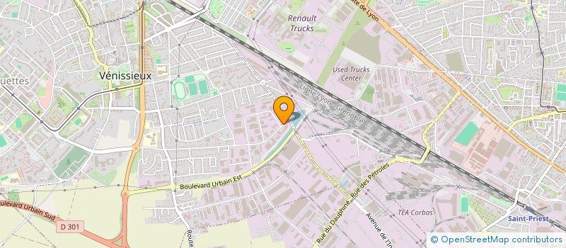 localisation de l'entreprise SCI SAJID  VENISSIEUX