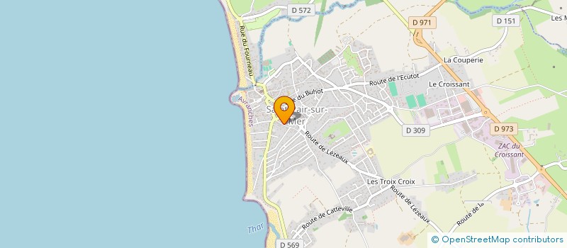 localisation de l'entreprise SCI SAJINVEST  YQUELON