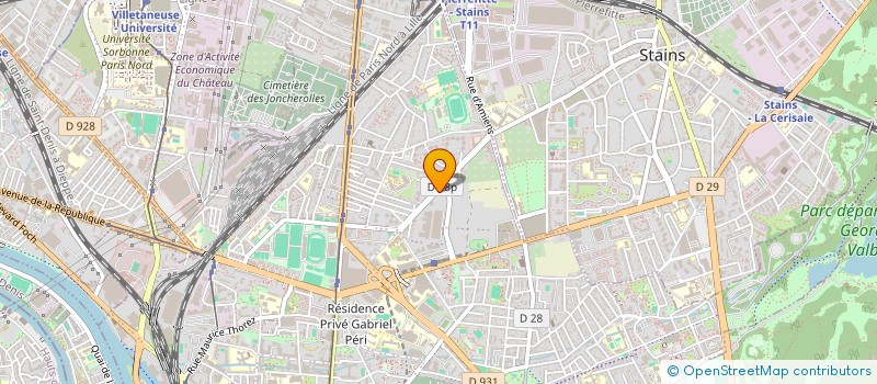 localisation de l'entreprise SCI SAJJAD à PIERREFITTE-SUR-SEINE