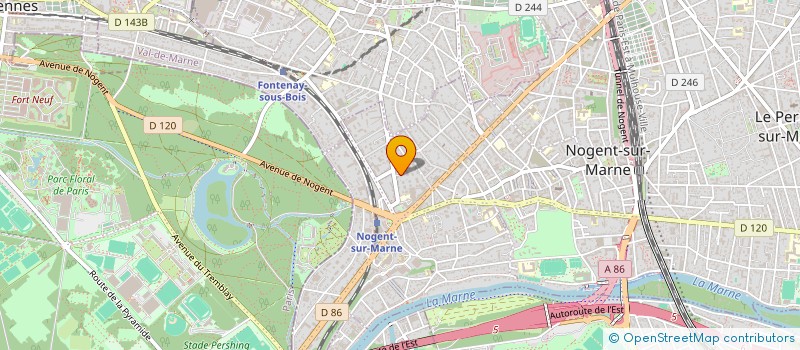 localisation de l'entreprise SCI SAJO  NOGENT-SUR-MARNE
