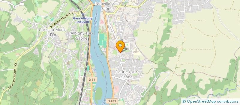 localisation de l'entreprise SCI SAJOVE  FLEURIEU-SUR-SAONE