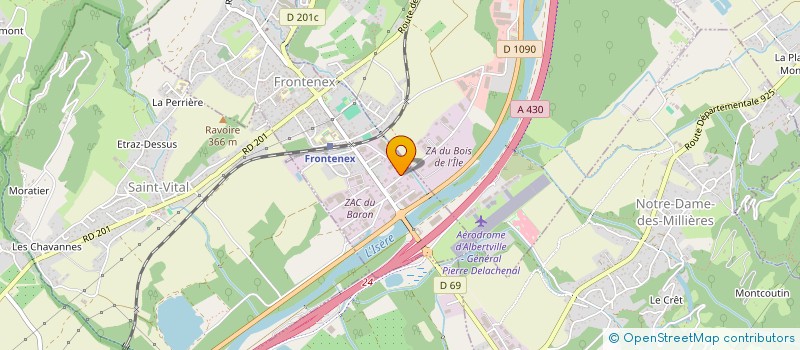 localisation de l'entreprise SCI SAJRO  FRONTENEX