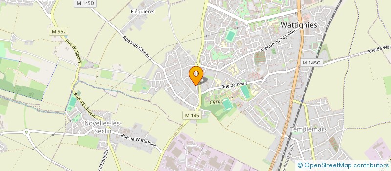 localisation de l'entreprise SCI SAKHANA  WATTIGNIES