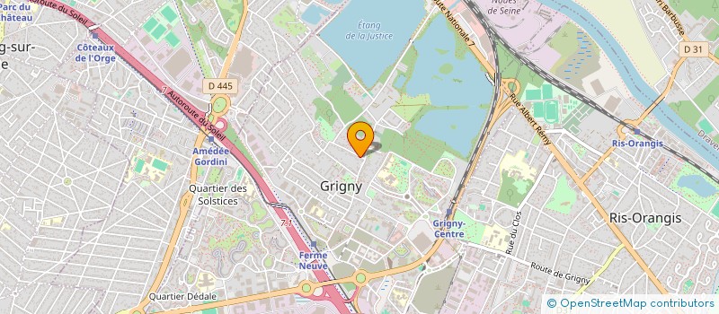 localisation de l'entreprise SCI SAKINA  GRIGNY