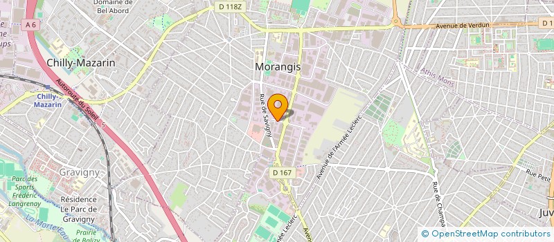 localisation de l'entreprise SCI SAKK MASSY  MORANGIS