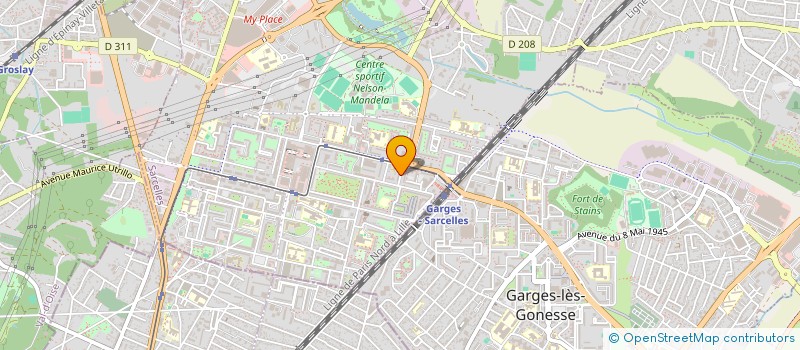 localisation de l'entreprise SCI SAKURA à SARCELLES