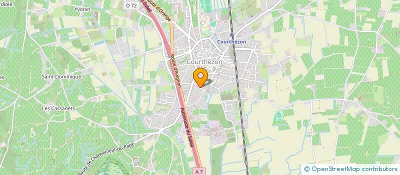 localisation de l'entreprise SCI SAKURA  COURTHEZON