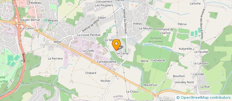 localisation de l'entreprise SCI SAKURA & MOMIJI  TRESSES