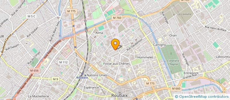 localisation de l'entreprise SCI SALAH-EDDINE  ROUBAIX