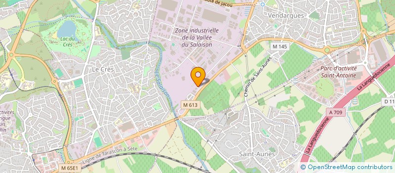 localisation de l'entreprise SCI SALAISON à VENDARGUES