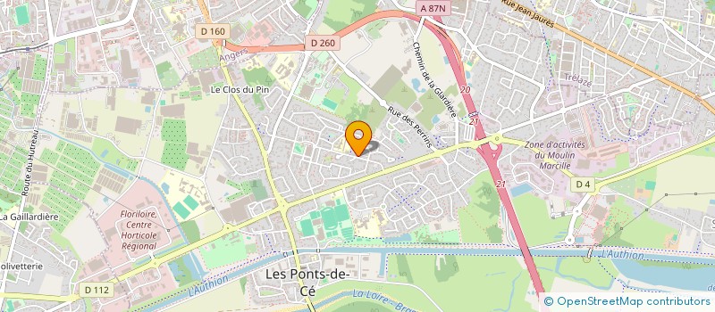 localisation de l'entreprise SCI SALAM  LES PONTS-DE-CE