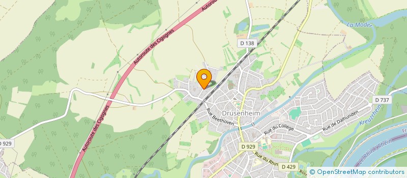 localisation de l'entreprise SCI SALAMAK  DRUSENHEIM