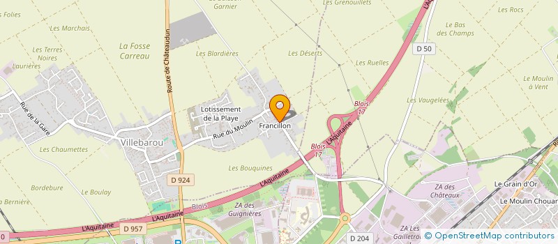 localisation de l'entreprise SCI SALAMANDRE  VILLEBAROU