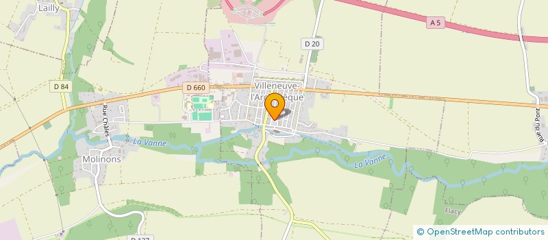 localisation de l'entreprise SCI SALAMANDRE  VILLENEUVE-L'ARCHEVEQUE