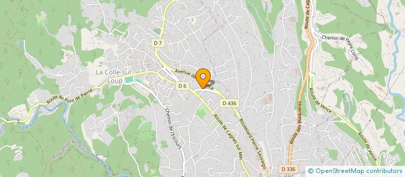 localisation de l'entreprise SCI SALAMANDRE  LA COLLE SUR LOUP