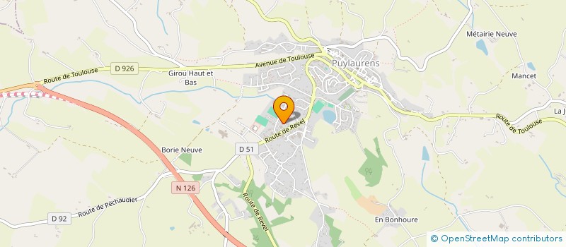 localisation de l'entreprise SCI SALAS FS  PUYLAURENS