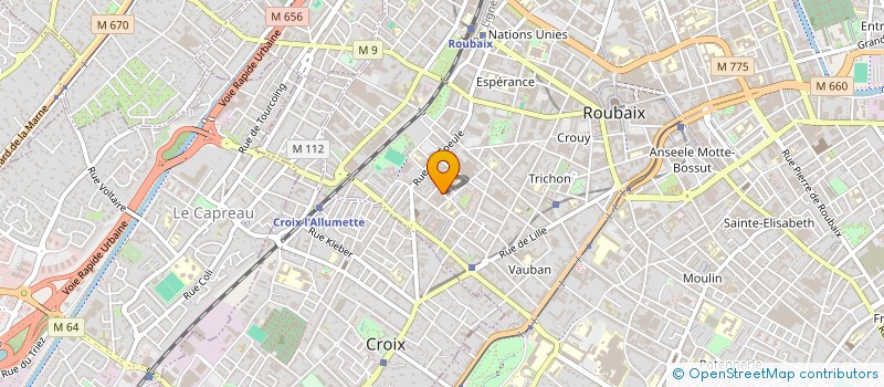 localisation de l'entreprise SCI SALAUMON DE CAUS  ROUBAIX