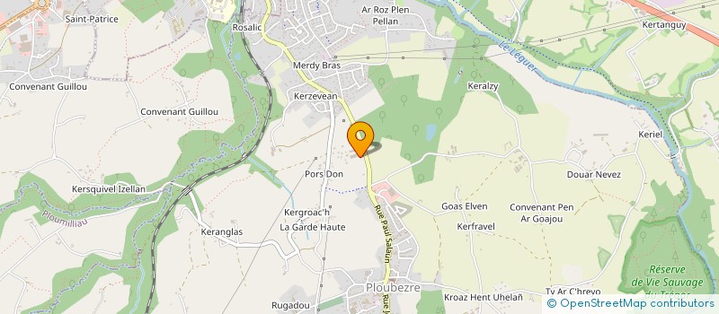 localisation de l'entreprise SCI SALAUN GROT  PLOUBEZRE
