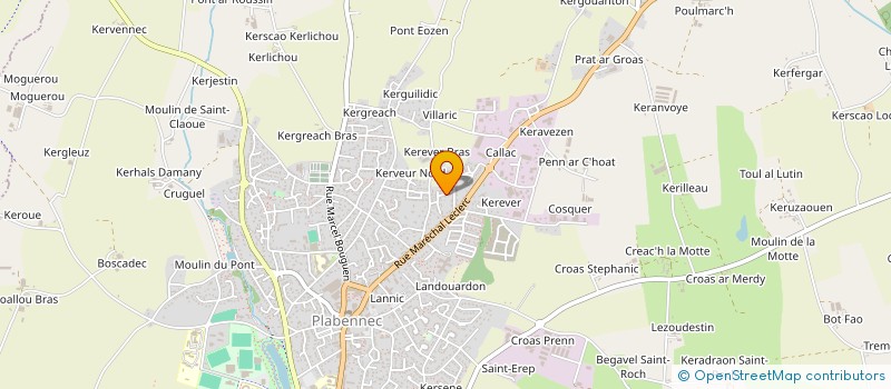 localisation de l'entreprise SCI SALAUN PHILIPPE  PLABENNEC