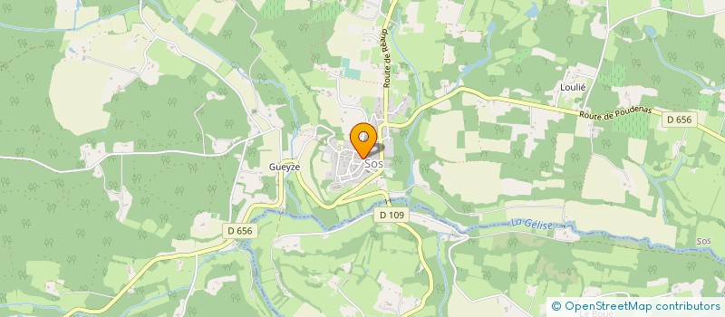 localisation de l'entreprise SCI SALAZET  SOS