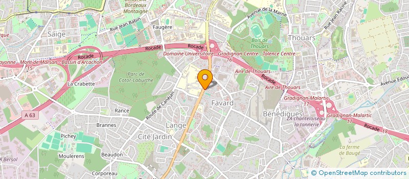 localisation de l'entreprise SCI SALDARKHAN JC/L  GRADIGNAN