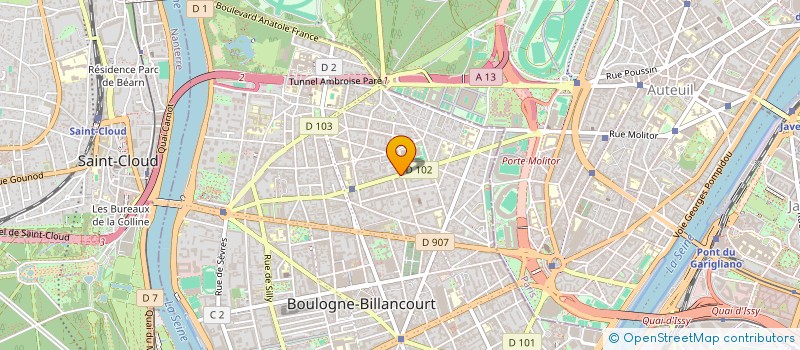 localisation de l'entreprise SCI SALEM à BOULOGNE-BILLANCOURT