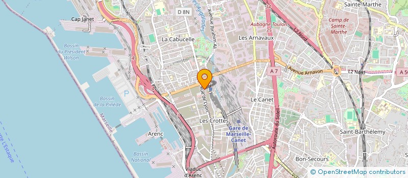 localisation de l'entreprise SCI SALEM à MARSEILLE