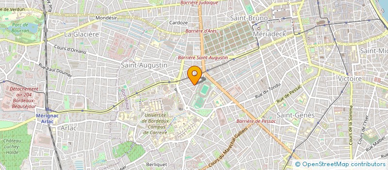 localisation de l'entreprise SCI SALEMBRE  BORDEAUX