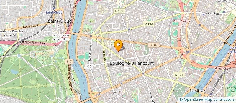 localisation de l'entreprise SCI SALEMSOL à BOULOGNE-BILLANCOURT