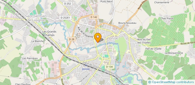 localisation de l'entreprise SCI SALENA  JONZAC