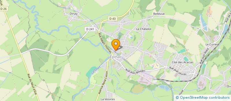 localisation de l'entreprise SCI SALENGRO  EPINAC