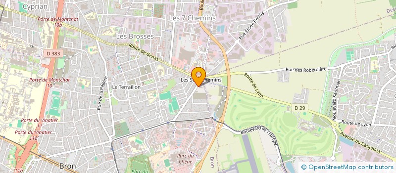 localisation de l'entreprise SCI SALENGRO  BRON