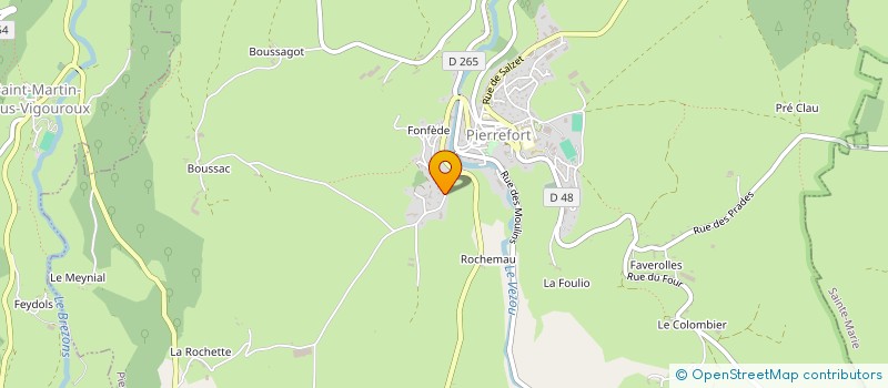 localisation de l'entreprise SCI SALESSE à PIERREFORT