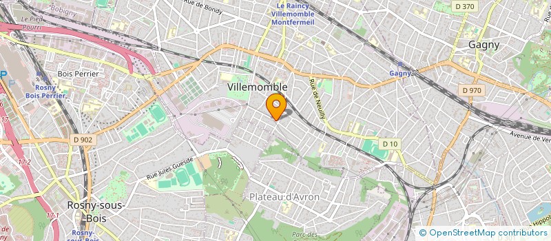 localisation de l'entreprise SCI SALI à VILLEMOMBLE