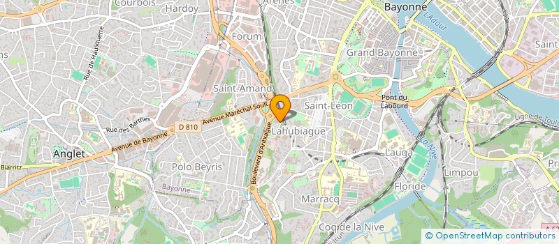 localisation de l'entreprise SCI SALIEGIA à BAYONNE