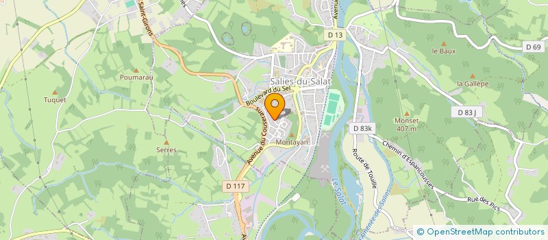 localisation de l'entreprise SCI SALIES IMMOBILIER  SALIES-DU-SALAT