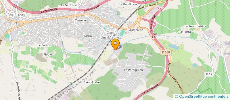 localisation de l'entreprise SCI SALIGNON  LE CANNET-DES-MAURES