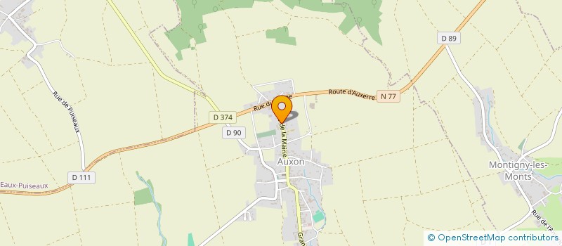 localisation de l'entreprise SCI SALIKA à AUXON