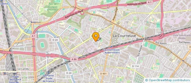 localisation de l'entreprise SCI SALIMO à LA COURNEUVE