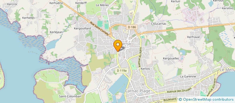 localisation de l'entreprise SCI SALINE MEDICALE  CARNAC