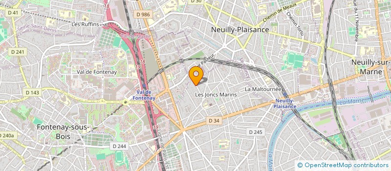 localisation de l'entreprise SCI SALINS  LE PERREUX-SUR-MARNE
