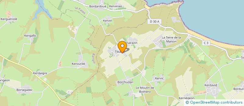 localisation de l'entreprise SCI SALIOU LA CROIX DE TIBAIN  LOCMARIA