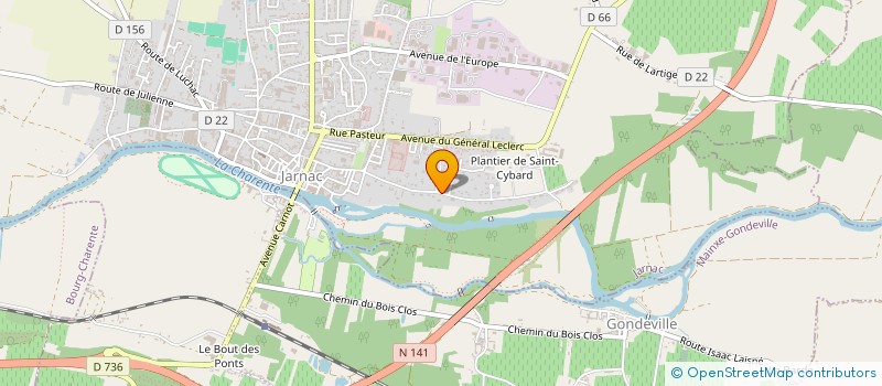 localisation de l'entreprise SCI SALLEBRACHE à JARNAC